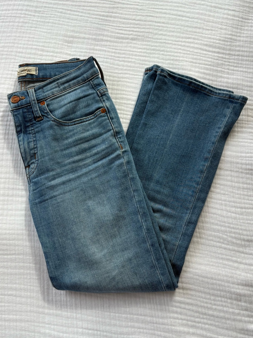 Madewell Cali Demi Boot Cut Jeans Medium Light Wash | Size 24